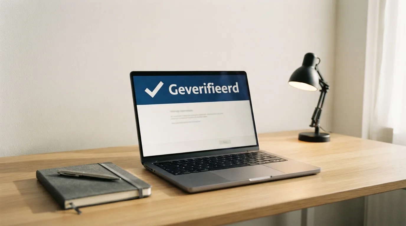 Een lege rechtszaal met houten banken in het ochtendlicht